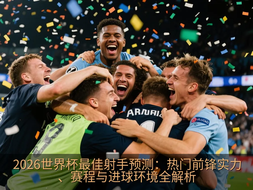 世界杯主题球场与前锋射门瞬间的数据分析风格配图